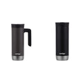 Stainless Steel Travel Mug with Handle and Leak-Proof Lid V900