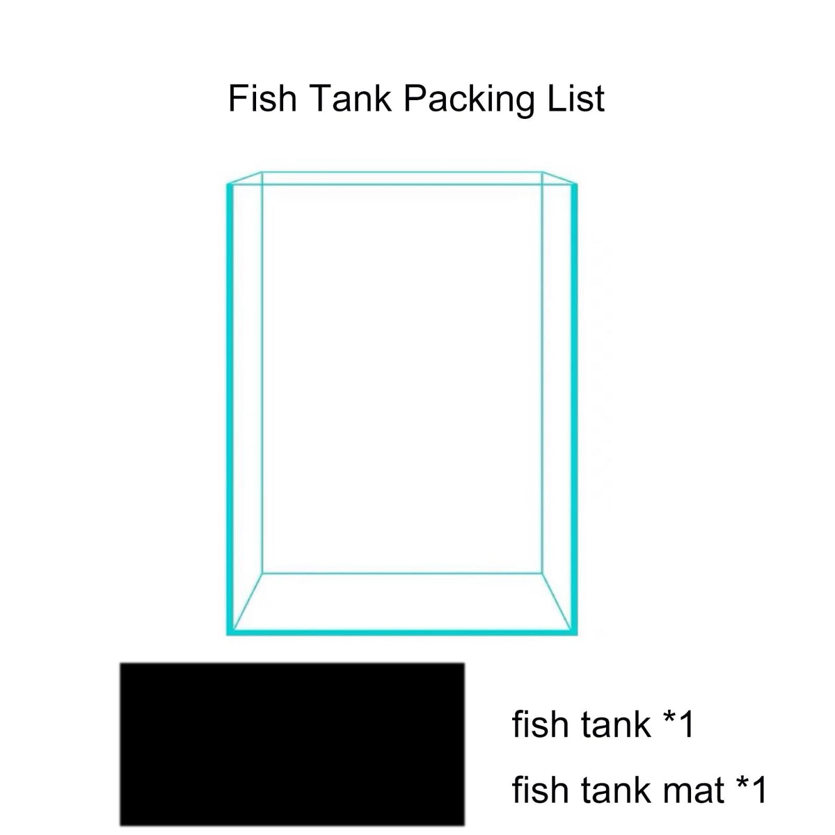 3 Gallon Glass Fish Tank G30844