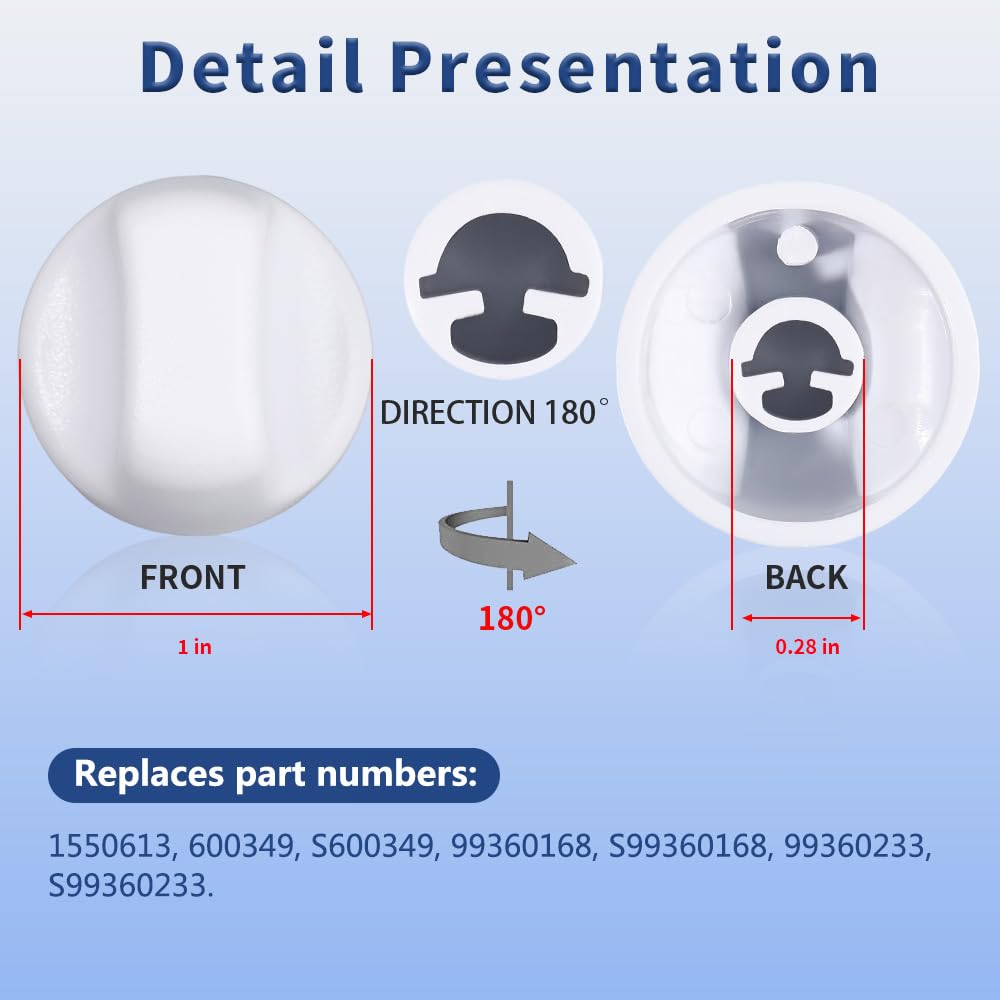 White Range Hood Knob 2Pcs M315319