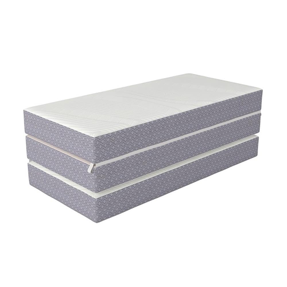 Full 6" Folding Memory Foam Mattress, Gray Knit Cover, Tri-Fold B46225