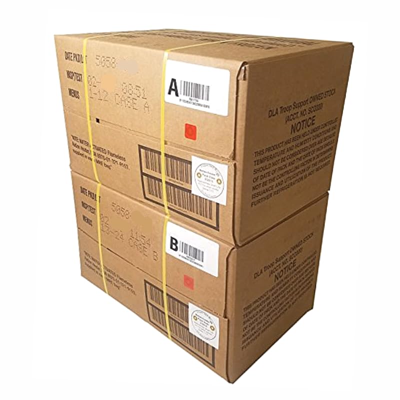 MRE Meals Ready to Eat A and B Bundle Cases Emergency Food P99702