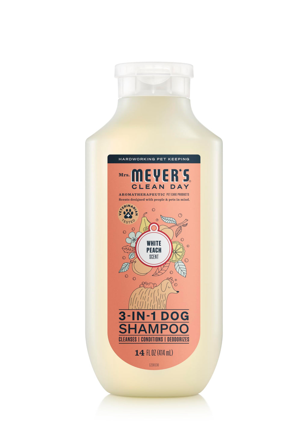 Dog Shampoo White Peach Scent 14oz R5736