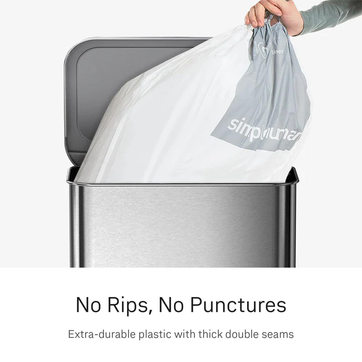 60 Count White Drawstring Trash Bags V278