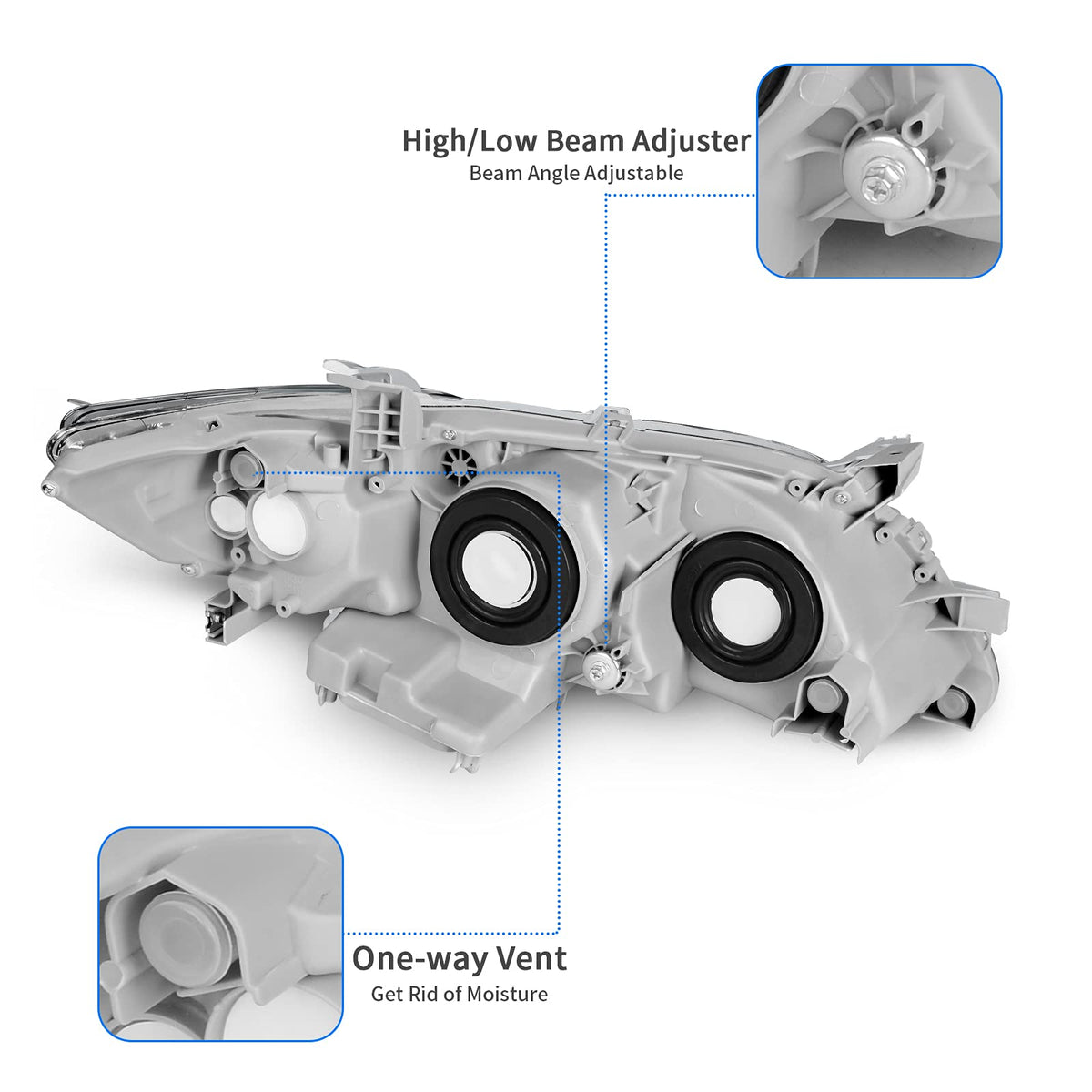Headlight Assembly Chrome W72350