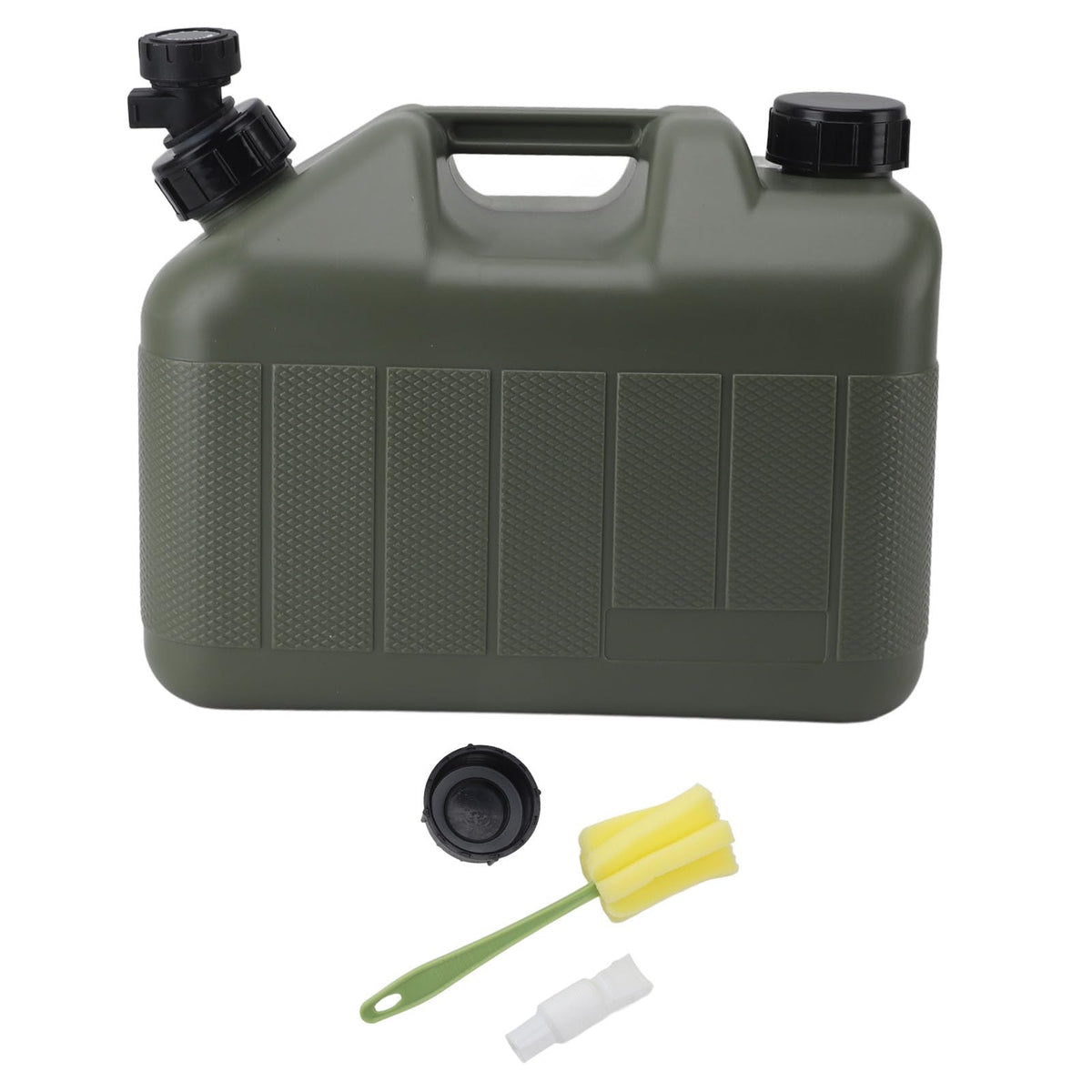 Portable 10L Green Water Storage Jug with Faucet W99073