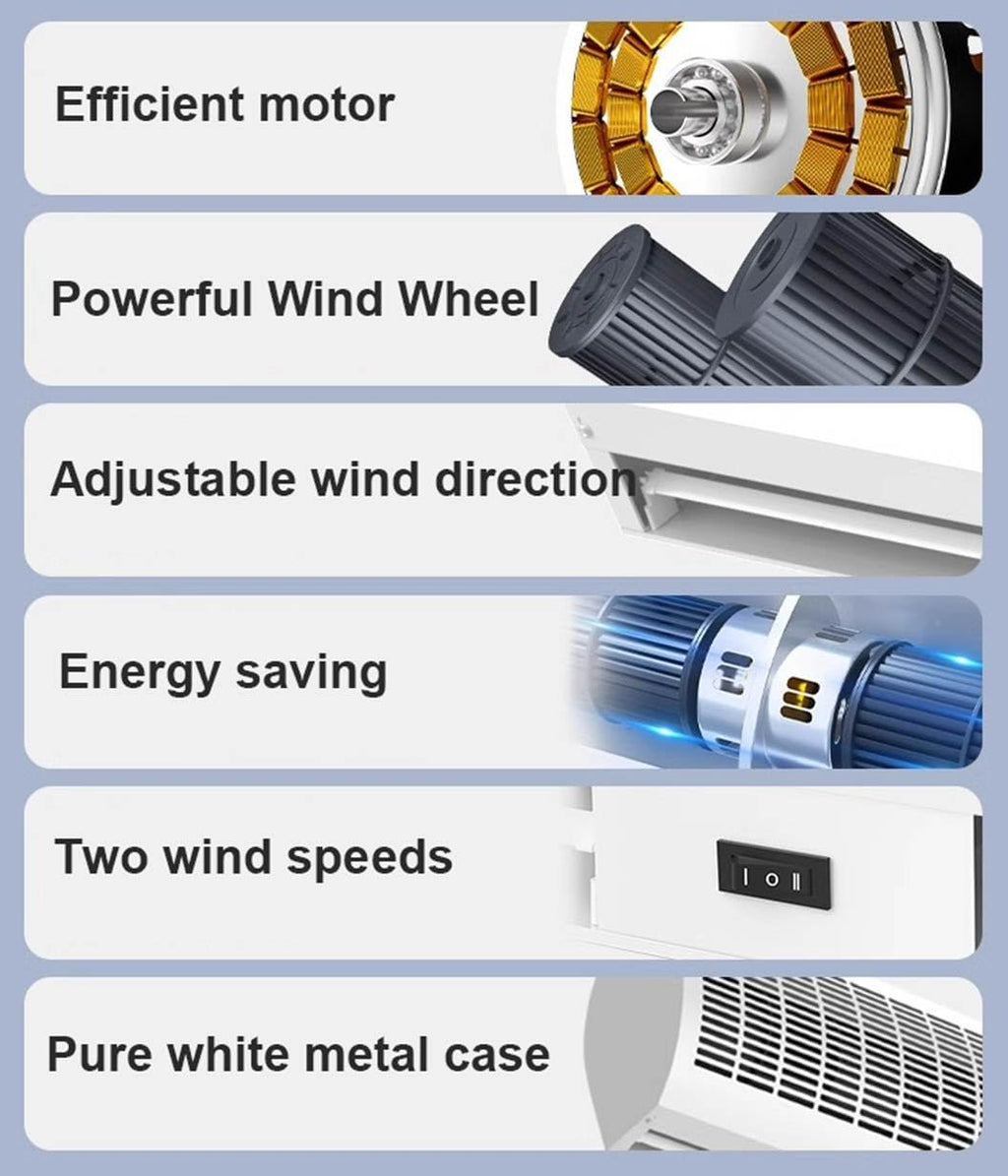 Over Door Air Curtain Fan with Remote Control 60cm V307