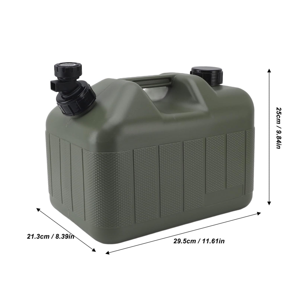 Portable 10L Green Water Storage Jug with Faucet W99073
