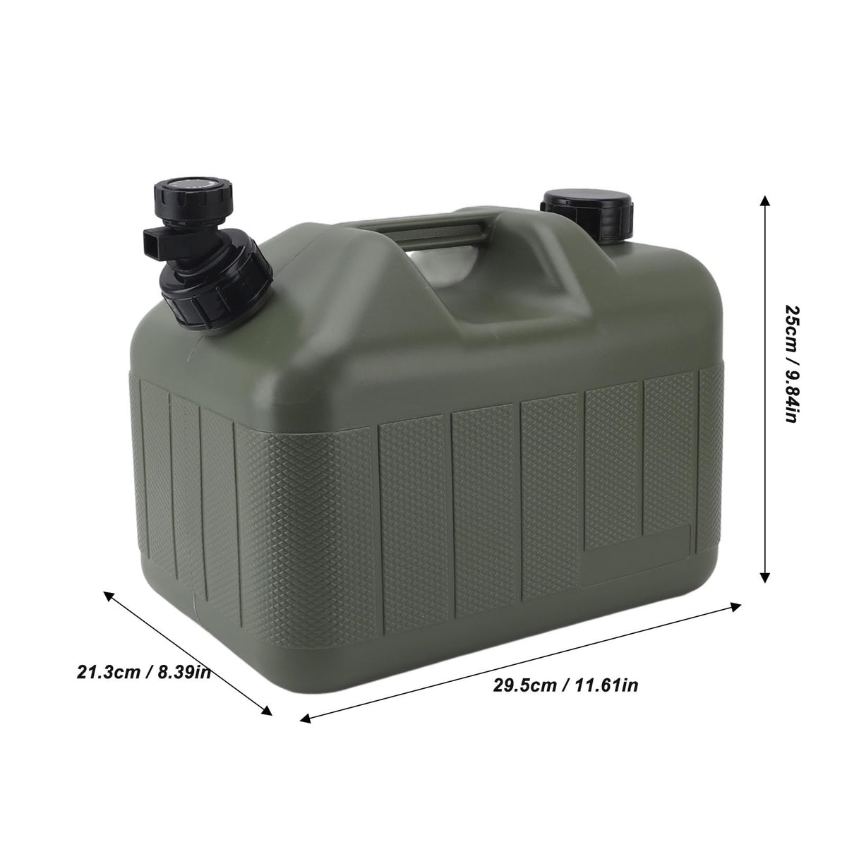 Portable 10L Green Water Storage Jug with Faucet W99073