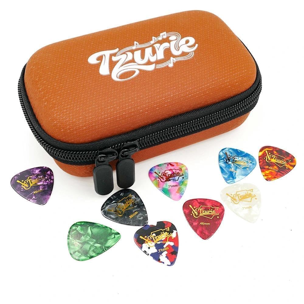Guitar Pick Case Set with 9 Celluloid Guitar Picks O861