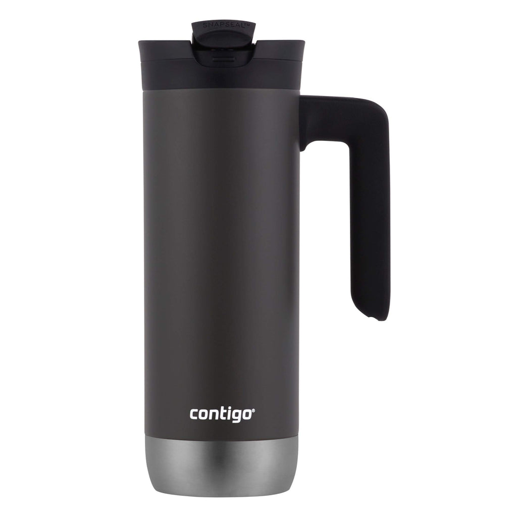 Stainless Steel Travel Mug with Handle and Leak-Proof Lid V900