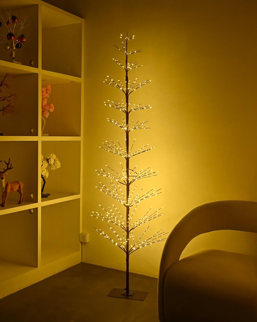 7 Feet 736L LED Artificial Christmas Tree Warm White M994