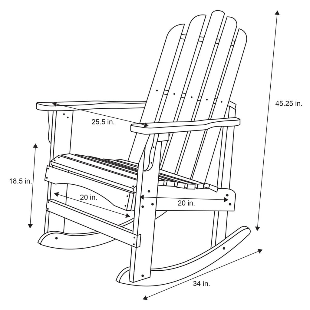 Oak Wood Rocking Chair P589