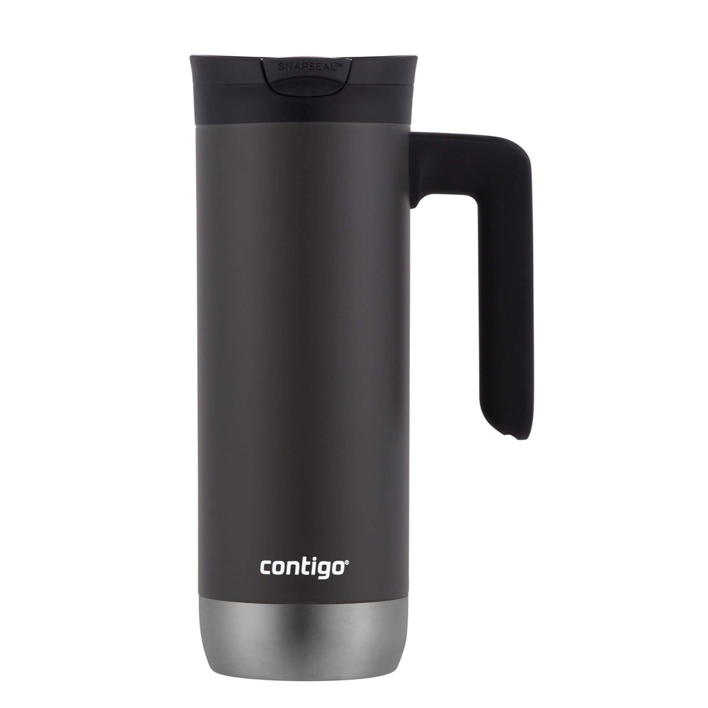 Stainless Steel Travel Mug with Handle and Leak-Proof Lid V900