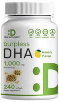 240 Softgels Lemon Flavor DHA 1000mg EPA 500mg Omega-3 Softgels M14543