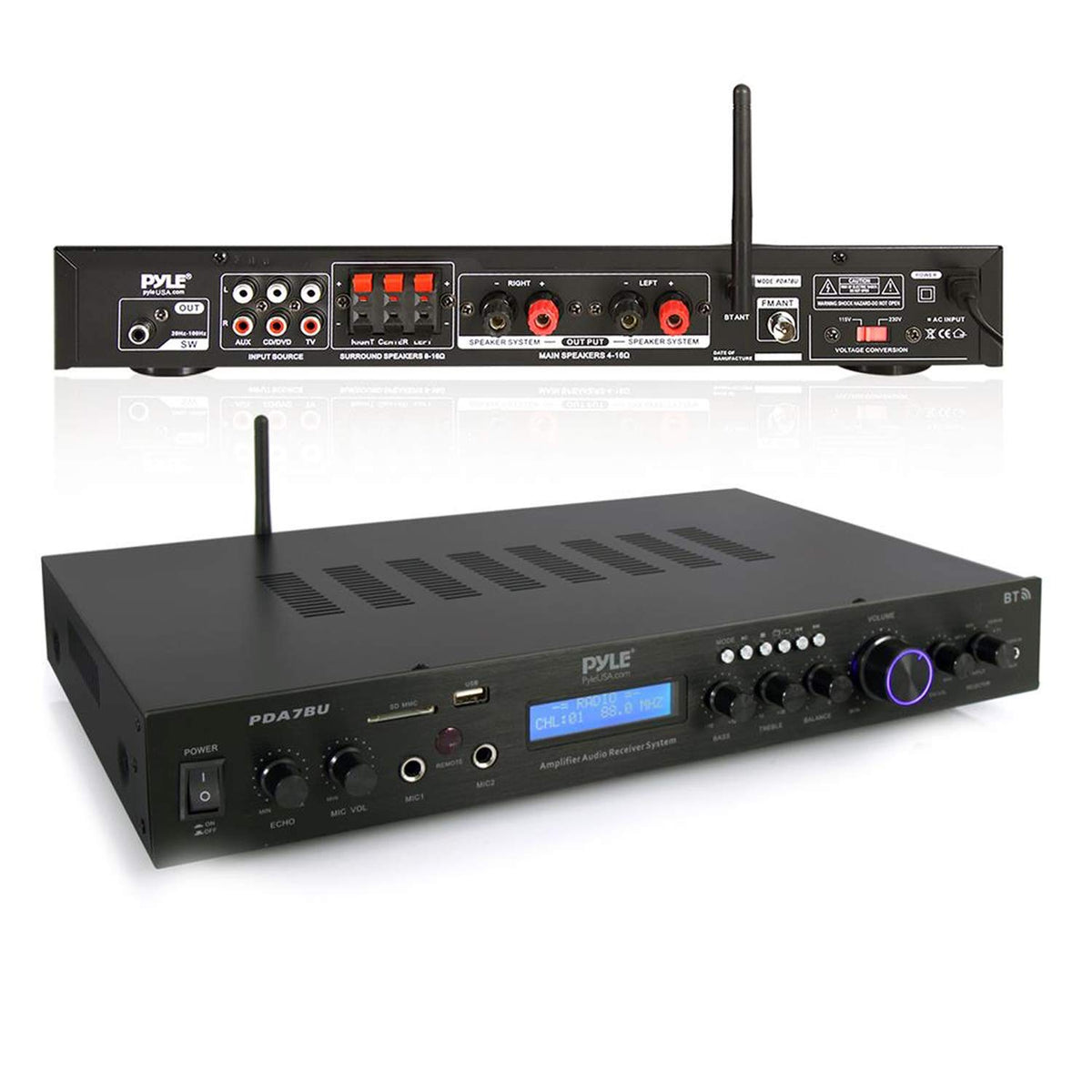 200 Watts 5 Channels Bluetooth Home Theater Amplifier U497945