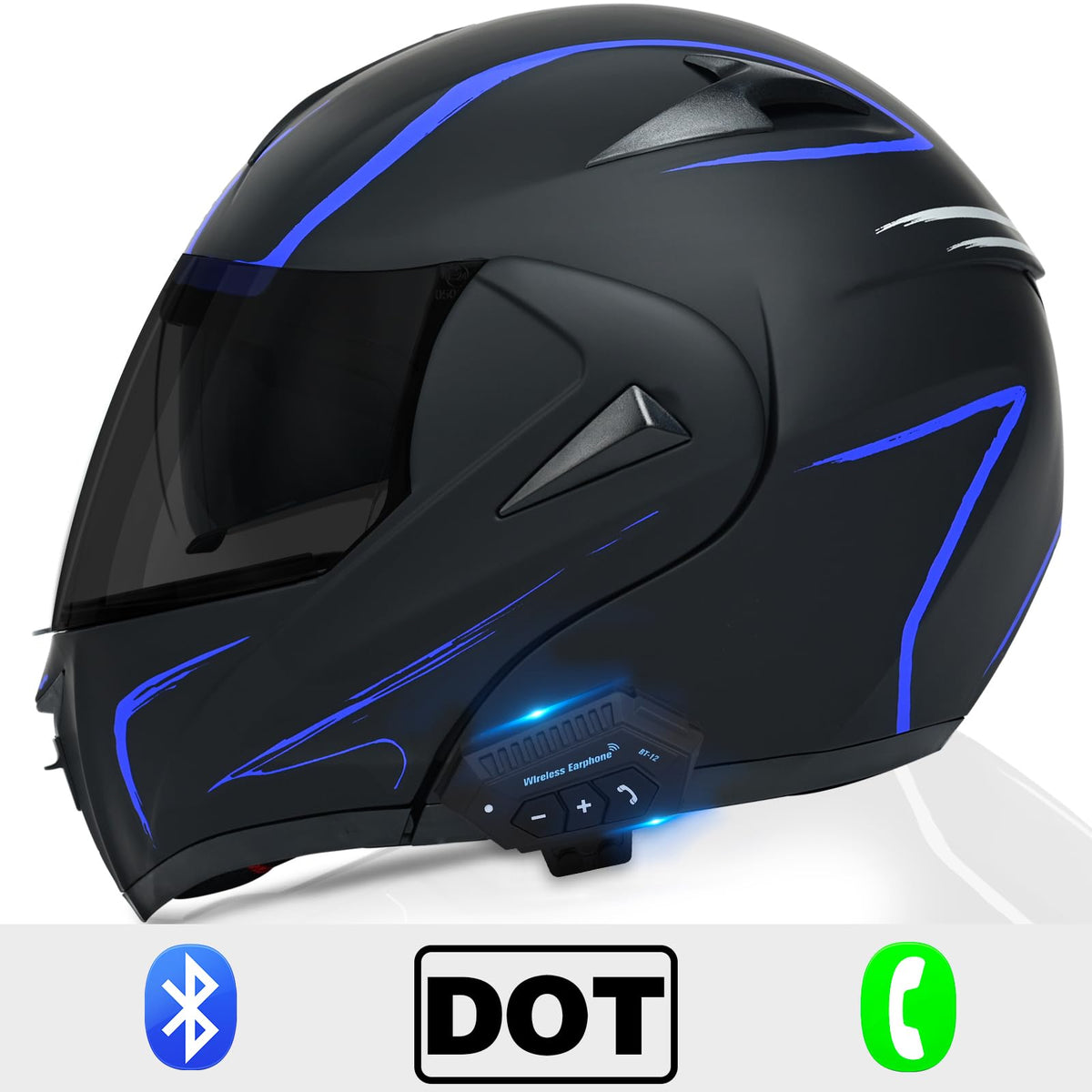 DOT Approved Bluetooth Modular Motorcycle Helmet R2599