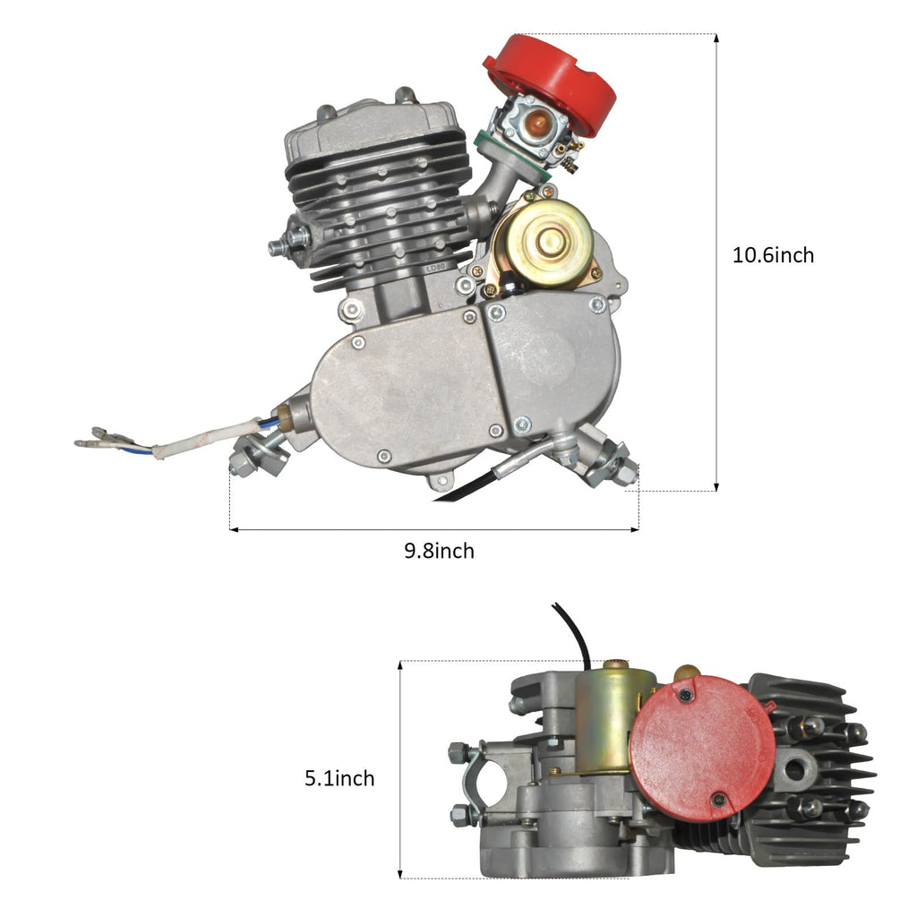 80cc 2-Stroke Air-Cooled Bicycle Engine Kit P661