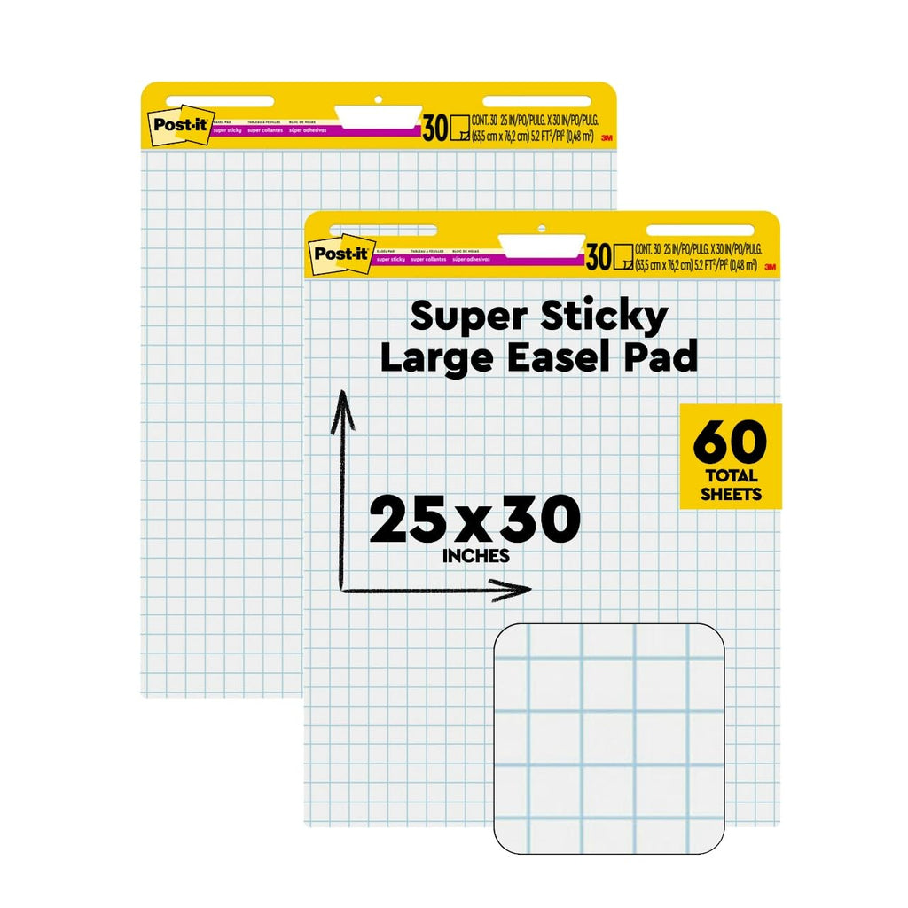 White Grid Easel Pad, 2 Pads X36926