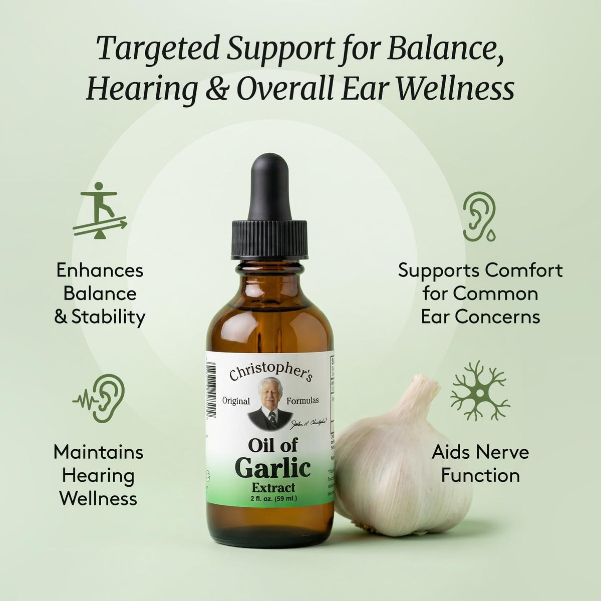 Garlic Oil Extract 2 oz Herbal Supplement T7990