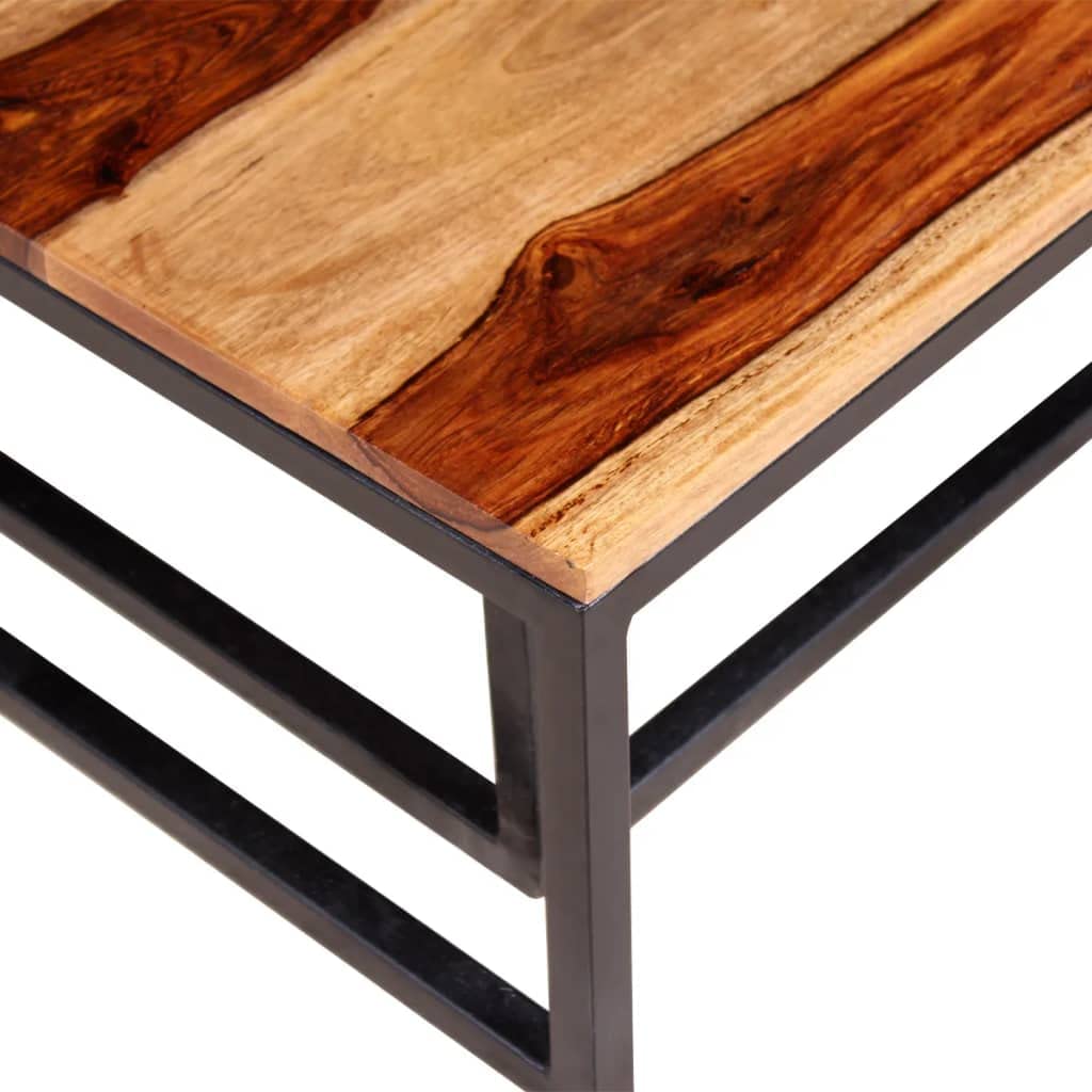 Small Nesting Coffee Table Set Solid Sheesham Wood L895404