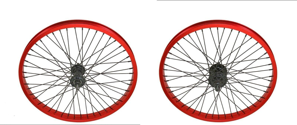 20 x 2.125 Alloy Front & Rear Bike Wheel Set I505165