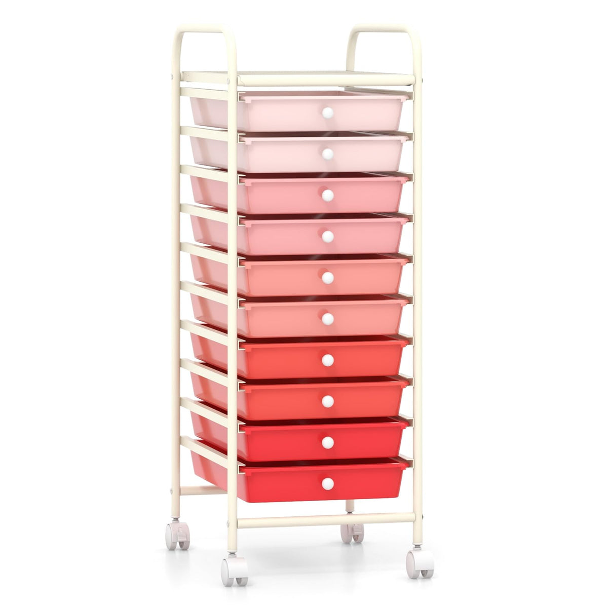 10 Drawer Rolling Storage Cart Y7797