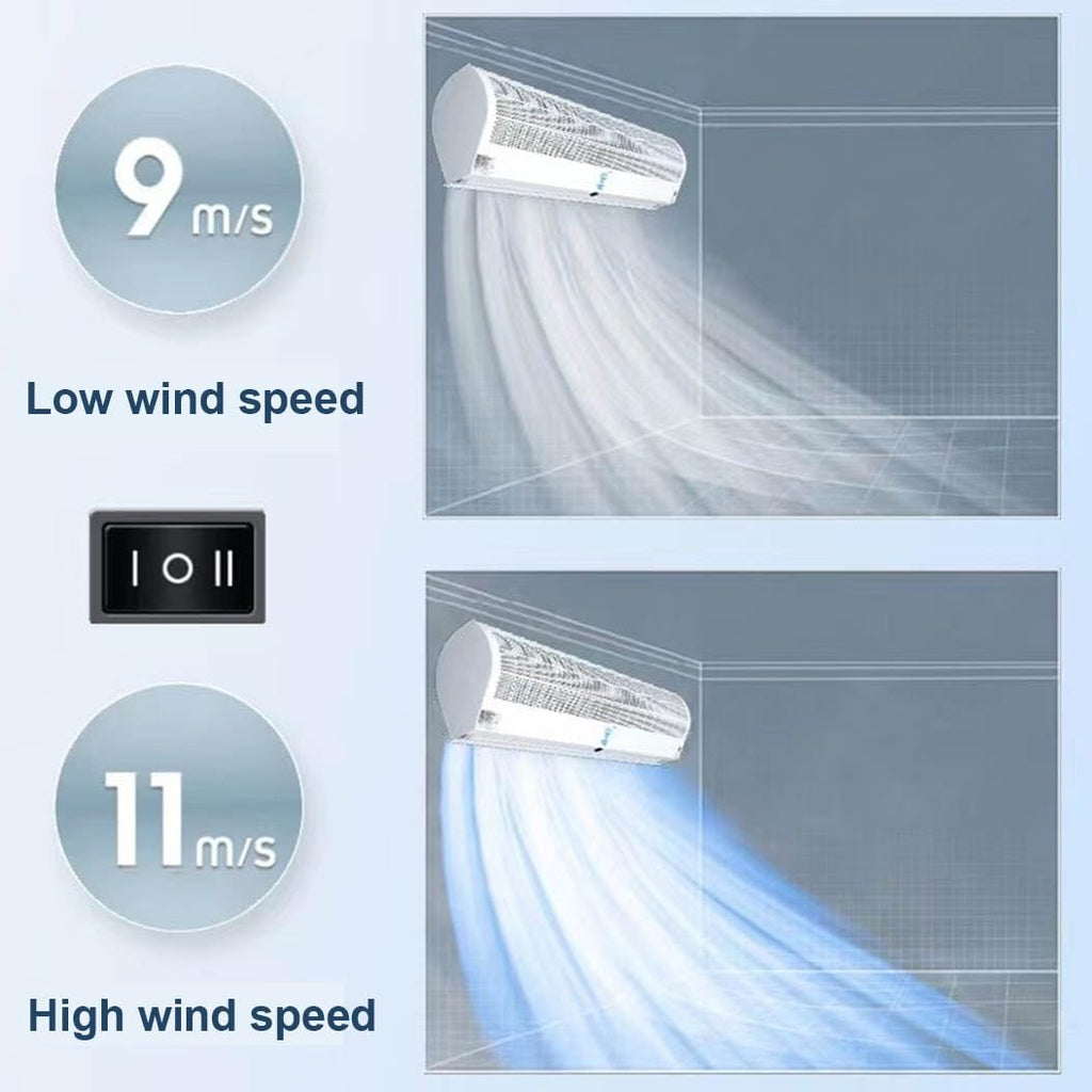 Over Door Air Curtain Fan with Remote Control 60cm V307