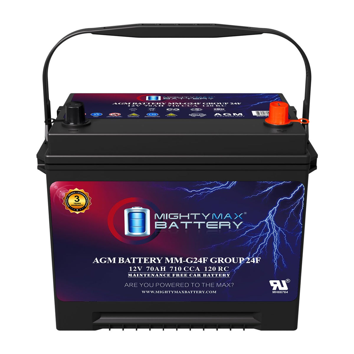 12V 70Ah AGM Replacement Battery H803
