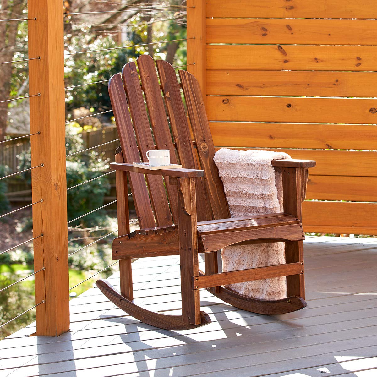 Oak Wood Rocking Chair P589