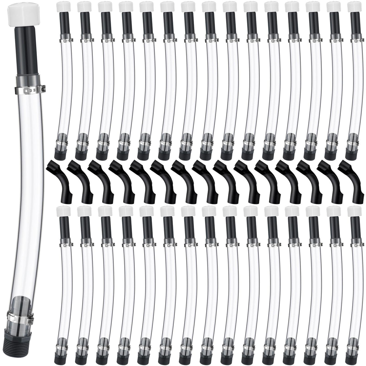 Fuel Jug Hose 30 Pcs with 15 Pcs Bender 5 Gallon Gas Can G66827