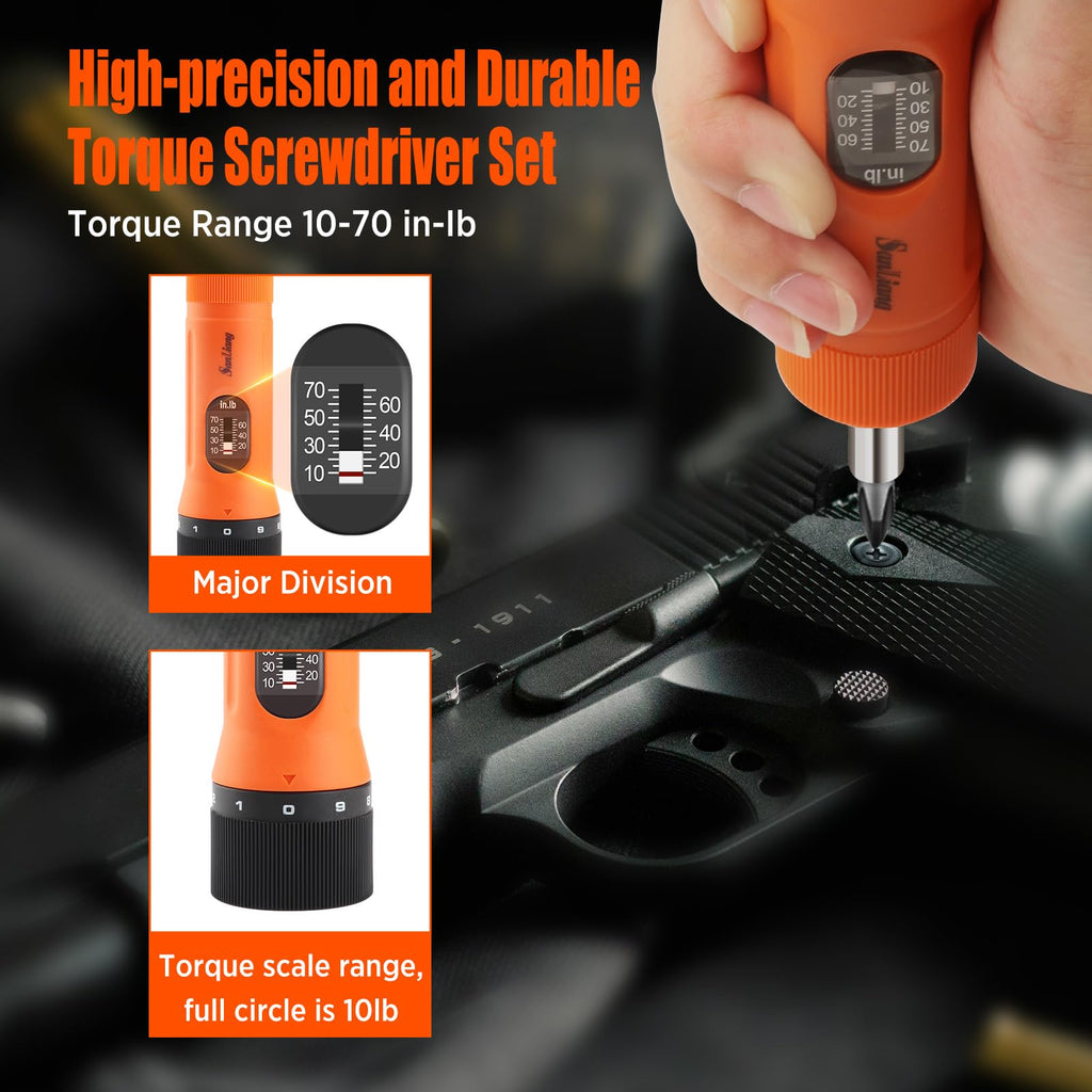 36Pcs Torque Screwdriver Wrench Set with 29 S2 Bits W9342