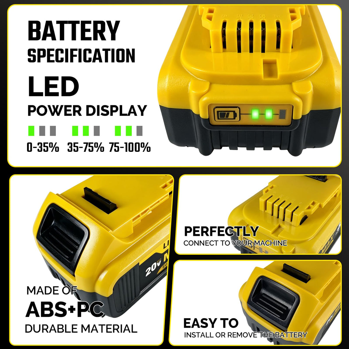 20V MAX 8Ah Lithium Ion Replacement Battery 2-Pack N30194