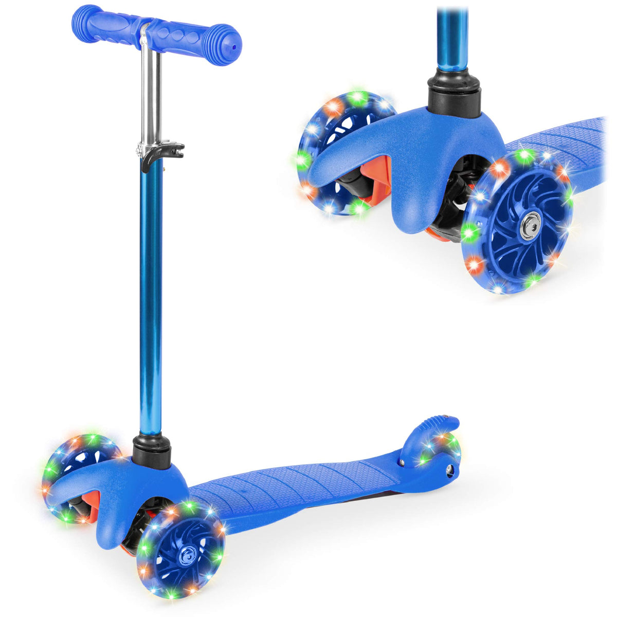 Kids 3-Wheel Scooter with LED Light-Up Wheels Z654681