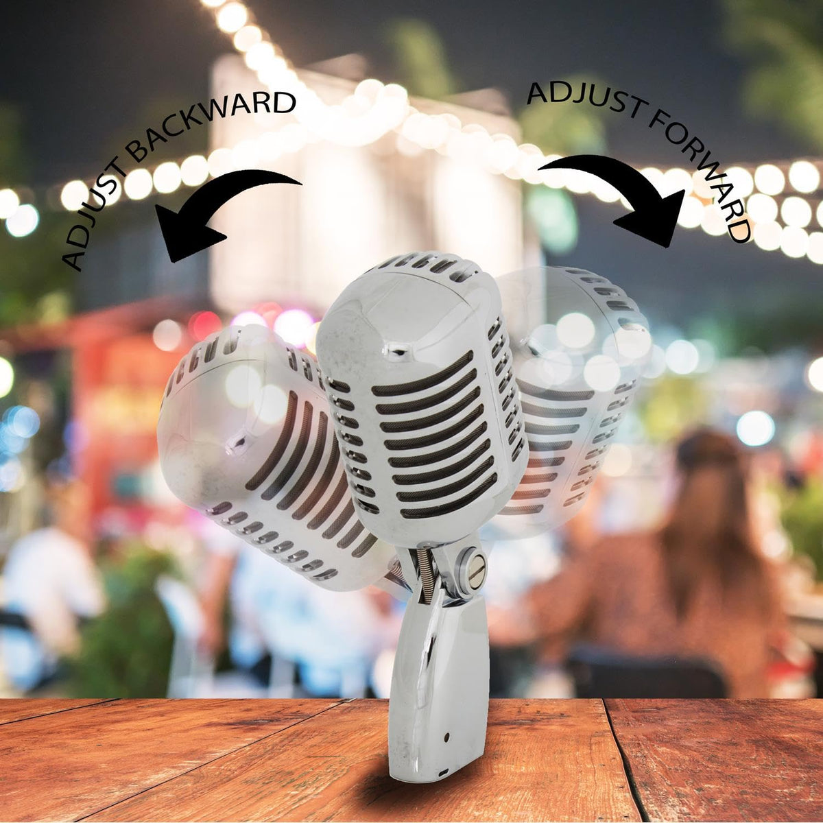 Silver Retro Dynamic Vocal Microphone M2290