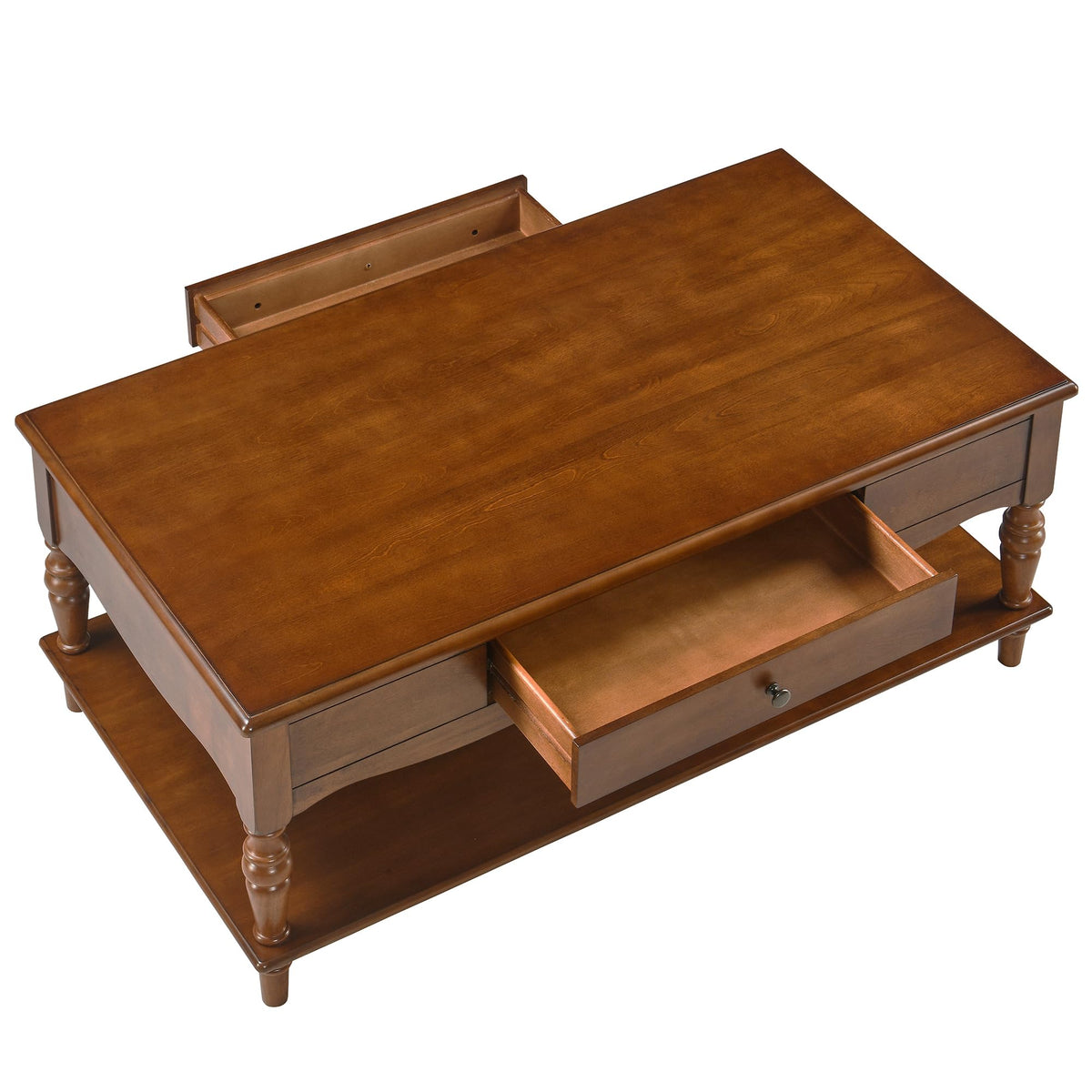 Rectangular Coffee Table and Two Square End Tables with Storage Drawer Z19844