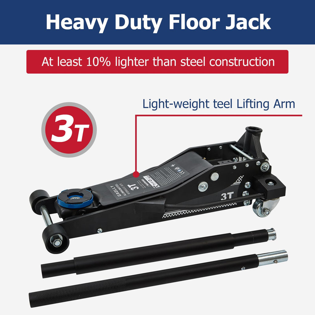 3 Ton Aluminum and Steel Floor Jack K660