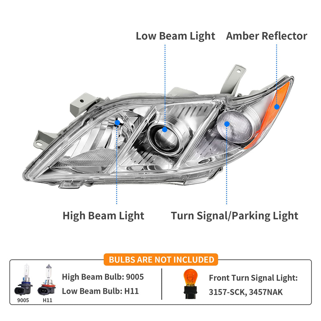 Headlight Assembly Chrome W72350