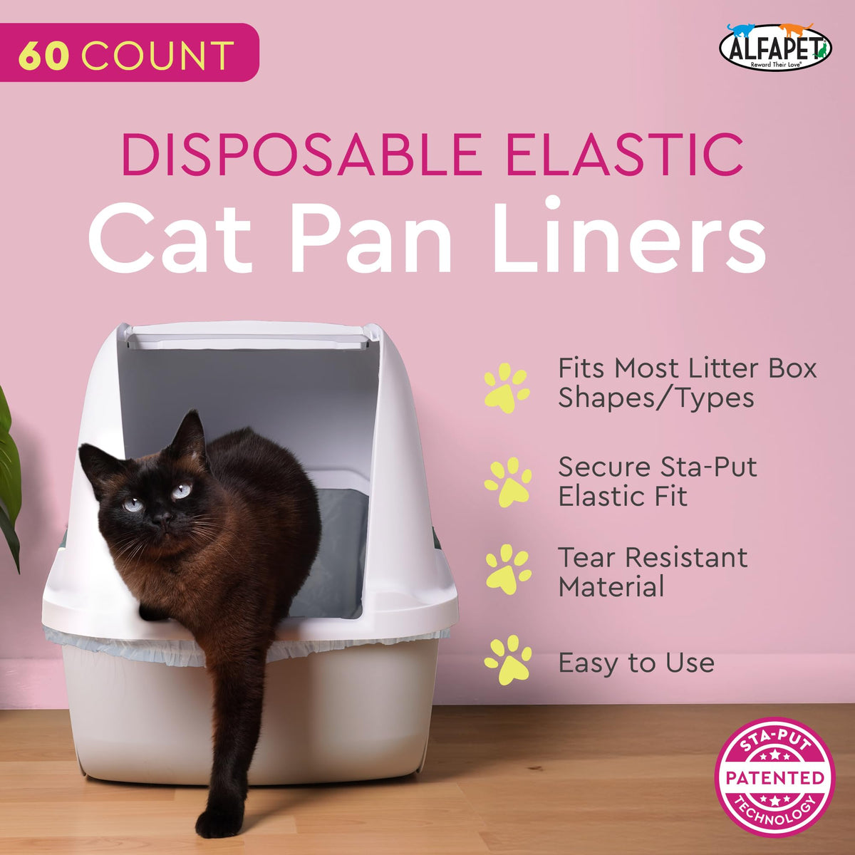 Heavy Duty Extra Giant 60 Count Cat Litter Box Liners J7805