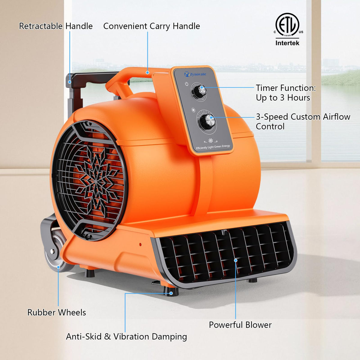 1 HP 4000 CFM Portable Air Mover S173