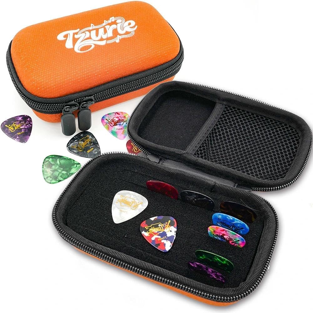 Guitar Pick Case Set with 9 Celluloid Guitar Picks O861
