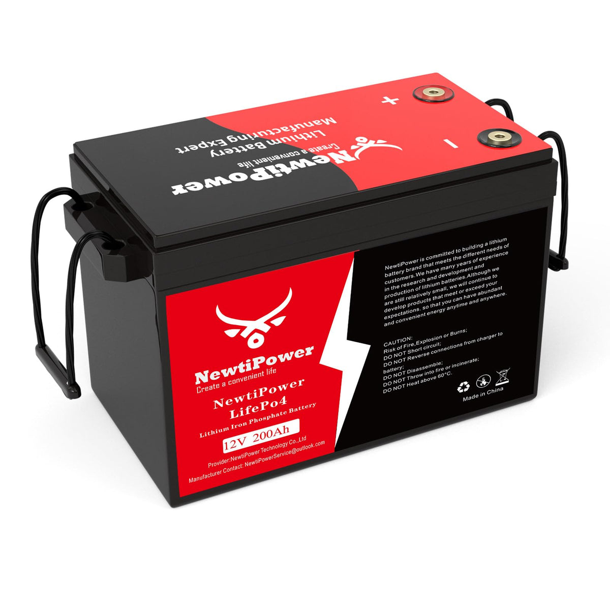 12V 200Ah Lithium LiFePO4 Battery with 150A BMS P395610