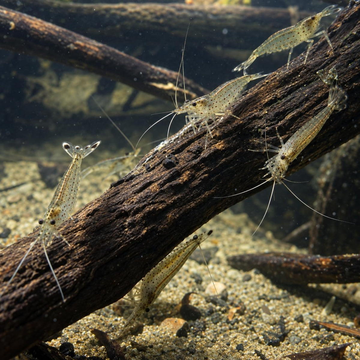 10 Freshwater Aquarium Shrimp Live O34681