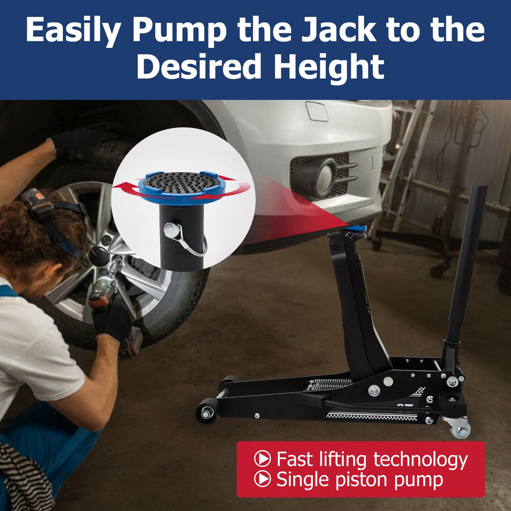 3 Ton Aluminum and Steel Floor Jack K660