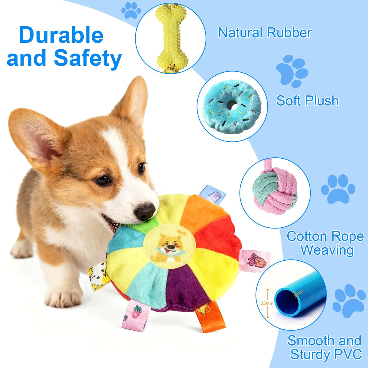 Puppy Play Gym with 8 Hanging Toys X6425
