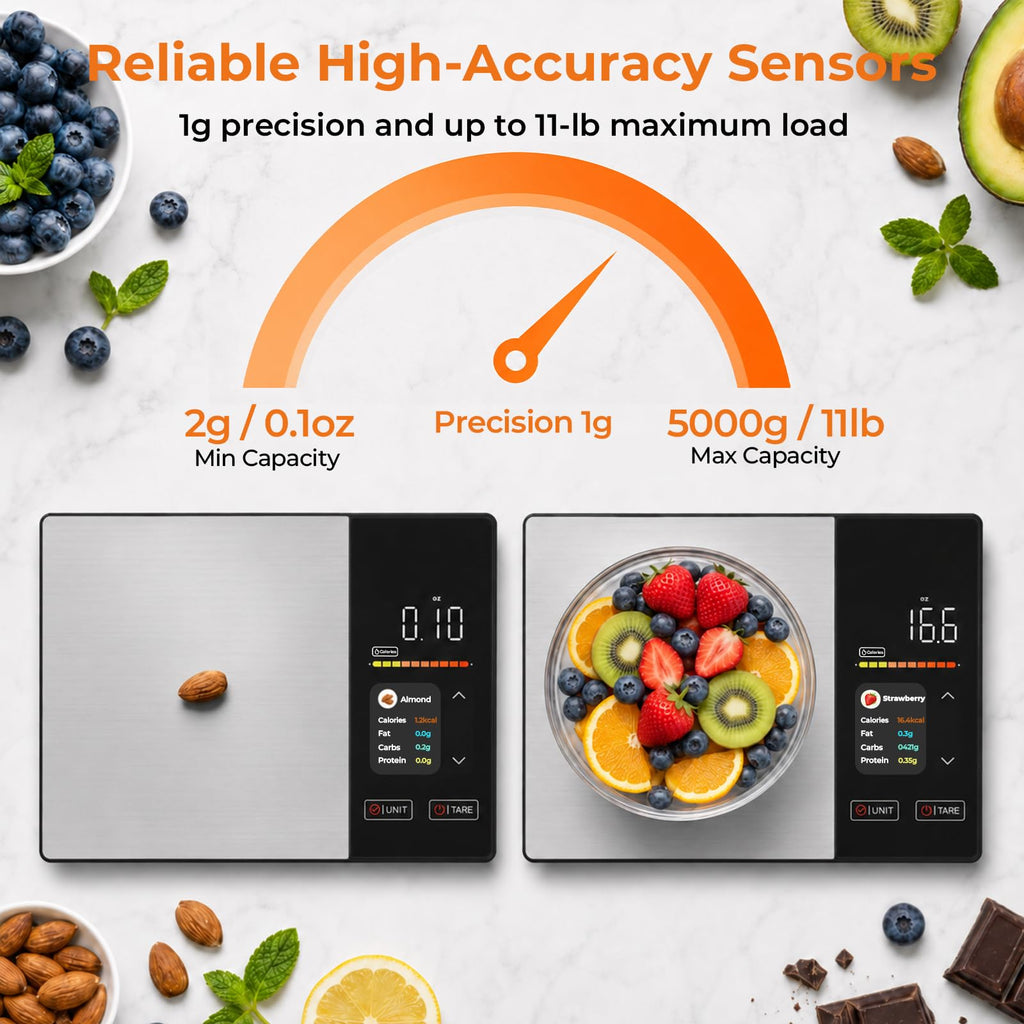 11lb Stainless Steel Digital Kitchen Scale R15704