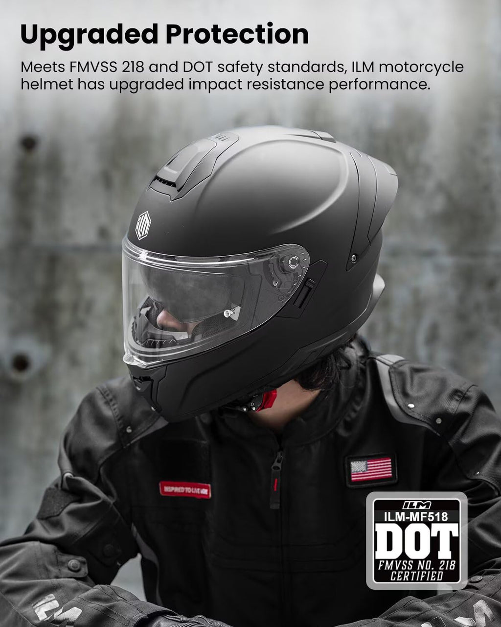 Full Face Motorcycle Helmet DOT L280085