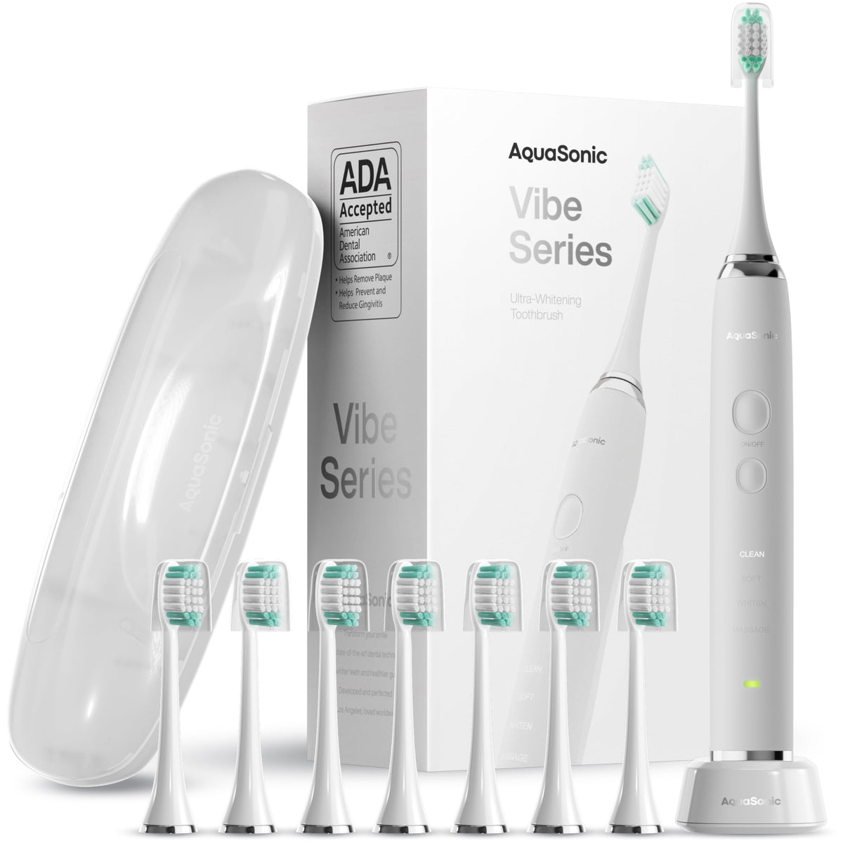 Electric Toothbrush with 8 Brush Heads & Travel Case X4095