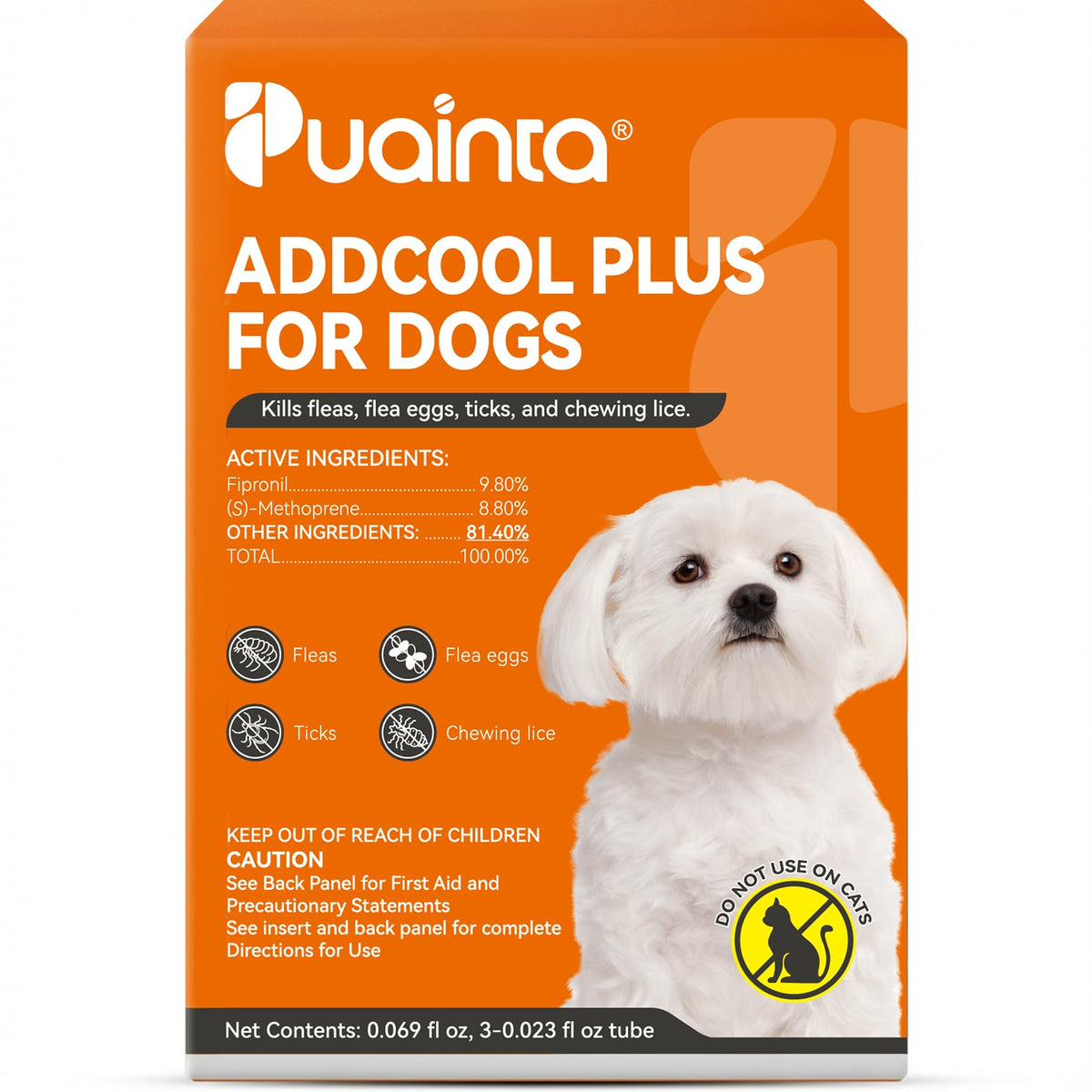 Flea and Tick Prevention for Small Dogs & Puppies, 3 Monthly Doses Y7162
