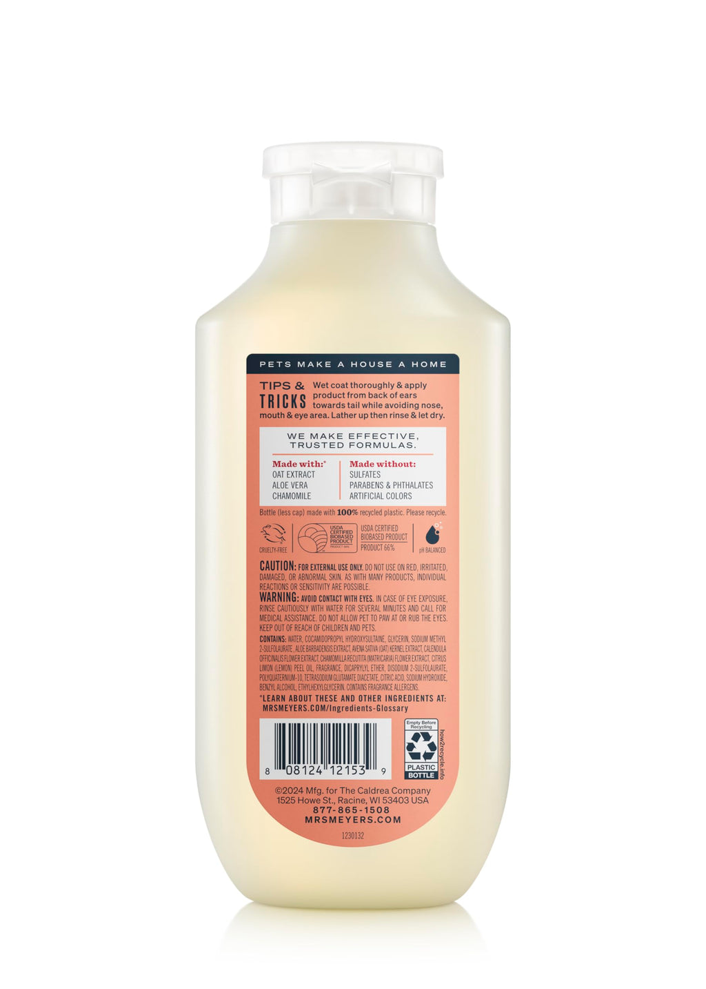 Dog Shampoo White Peach Scent 14oz R5736