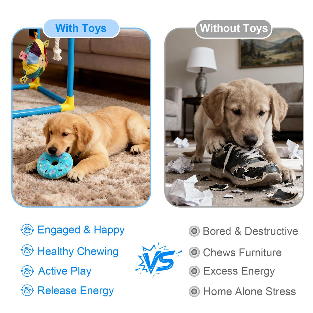 Puppy Play Gym with 8 Hanging Toys X6425